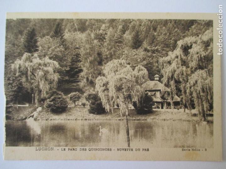Postais: TARJETA POSTAL DE FRANCIA. LUCHON LE PARC DES QUINCONCES BUVETTE DU PRE SERIE HELIO 8