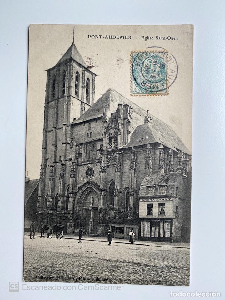 Postais: TARJETA POSTAL. FRANCIA. EURE. PONT-AUDEMER. EGLISE SAINT-OUEN