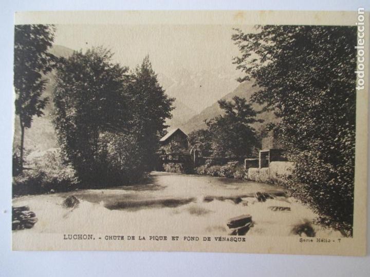 Postais: TARJETA POSTAL DE FRANCIA. LUCHON CHUTE DE LA PIQUE ET FOND VENASQUE SERIE HELIO 7