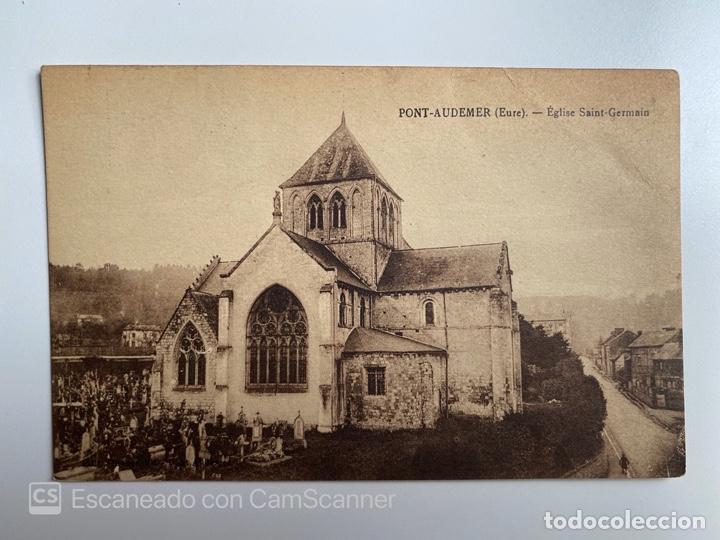 Postais: TARJETA POSTAL. FRANCIA. EURE. PONT-AUDEMER. &Eacute;GLISE SAINT-GERMAIN