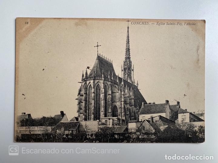 Postais: TARJETA POSTAL. FRANCIA. EURE. CONCHES. &Eacute;GLISE SAINTE-FOY, L'ABSIDE
