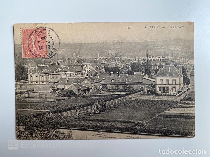 Postais: TARJETA POSTAL. FRANCIA. EURE. EVREUX. 110. VUE GENERALE