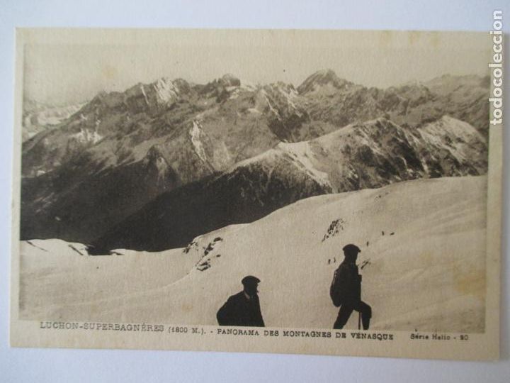 Postcards: TARJETA POSTAL DE FRANCIA. LUCHON SUPERBAGNERES PANORAMA DES MONTAGNES VENASQUE SERIE HELIO 20