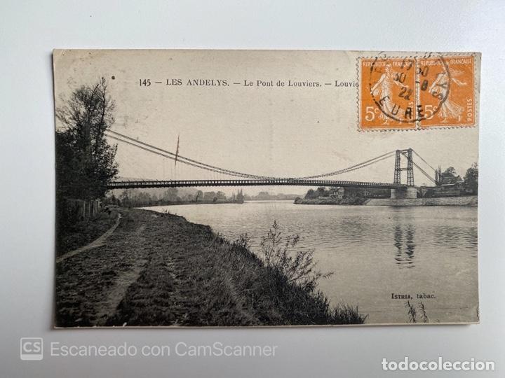 Postais: TARJETA POSTAL. FRANCIA. EURE. LOUVIERS. 145.- LES ANDELYS. LE PONT DE LOUVIERS.