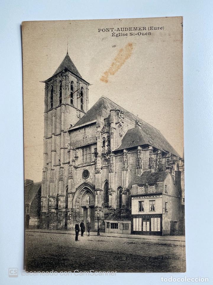 Postais: TARJETA POSTAL. FRANCIA. EURE. PONT-AUDEMER. &Eacute;GLISE ST-OUEN