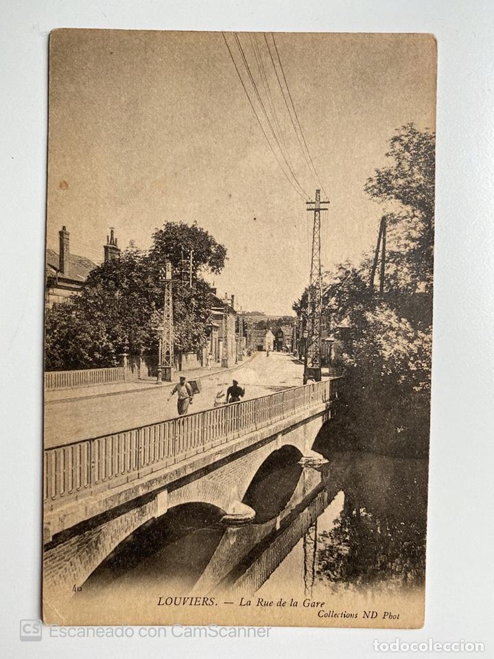 Postais: TARJETA POSTAL. FRANCIA. EURE. LOUVIERS. LA RUE DE LA GARE