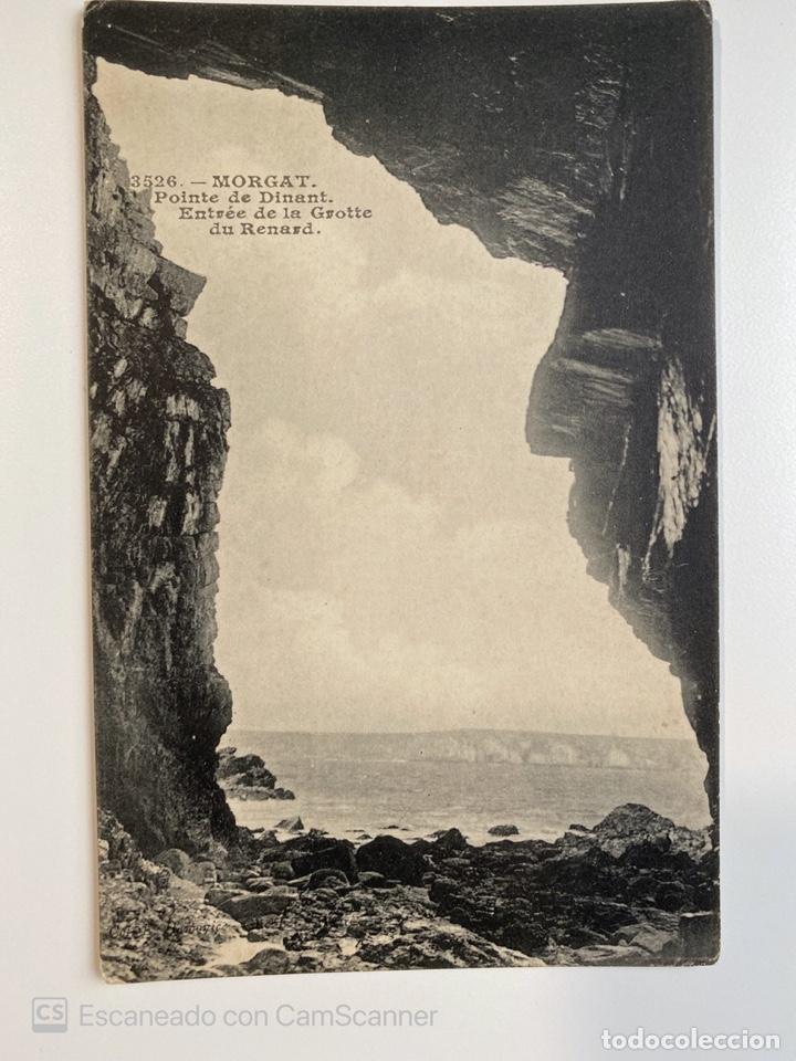 Postcards: TARJETA POSTAL. FRANCIA. FINIST&Egrave;RE. MORGAT. POINTE DE DINANT. ENTR&Eacute;E DE LA GROTTE DU RENARD.