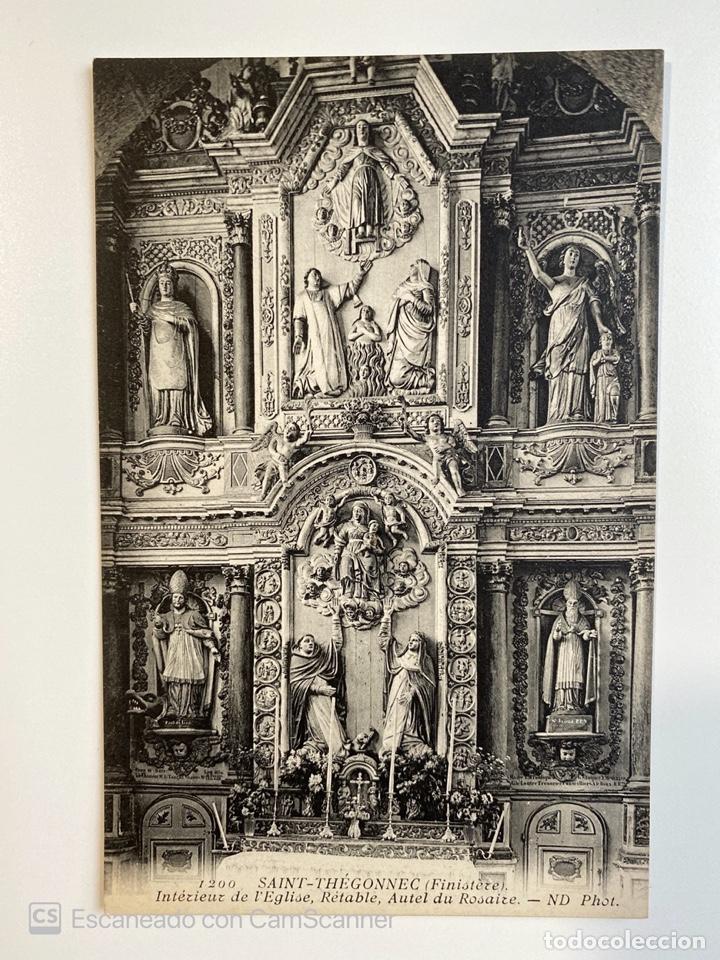 Postcards: TARJETA POSTAL. FRANCIA. FINIST&Egrave;RE. SAINT-TH&Eacute;GONNEC. 1200.- INTERIEURE DE L'&Eacute;GLISE, AUTEL DU ROSAIRE