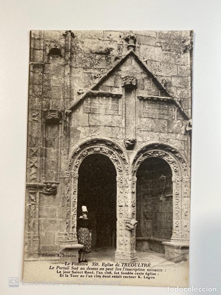 Postcards: TARJETA POSTAL. FRANCIA. FINIST&Egrave;RE. EGLISE DE TR&Eacute;OULTR&Eacute;. LE PORTAIL SUD. EDITION A. DANTAN