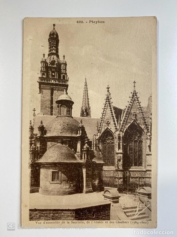Postcards: TARJETA POSTAL. FRANCIA. FINIST&Egrave;RE. PLEYBEN. 692.-VUE D'ENSEMBLE DE LA SACRISTIE