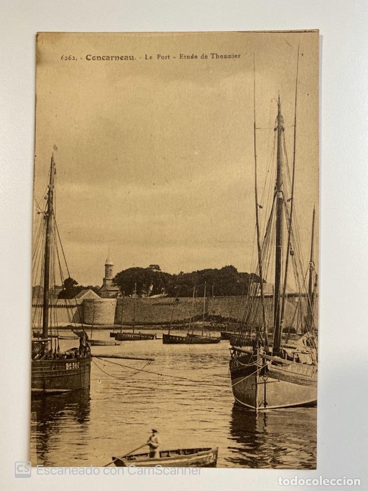 Postkarten: TARJETA POSTAL. FRANCIA. FINIST&Egrave;RE. CONCARNEAU. 6262.- LE PORT. ETUDE DE THONNIER