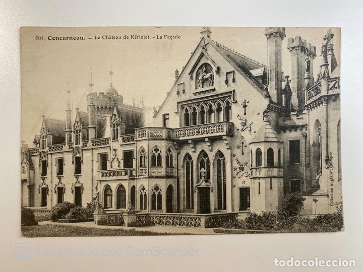 Postkarten: TARJETA POSTAL. FRANCIA. FINIST&Egrave;RE. CONCARNEAU. 601.- LE CH&Acirc;TEAU DE K&Eacute;RIOLET. LA FA&Ccedil;ADE