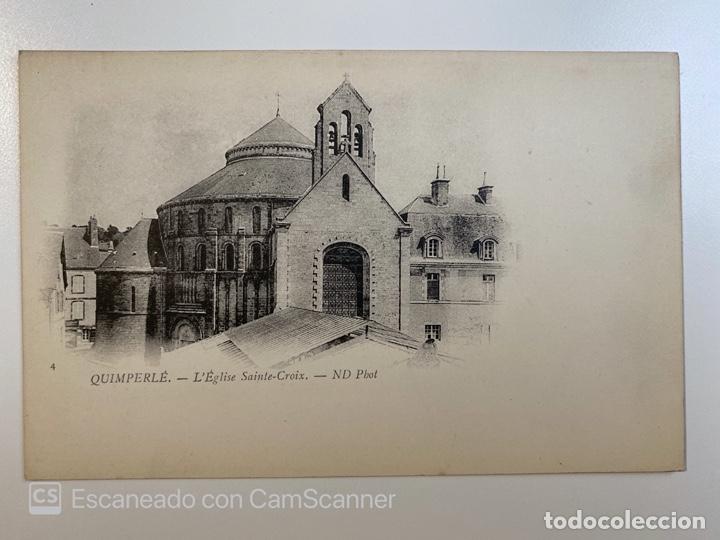 Postkarten: TARJETA POSTAL. FRANCIA. FINIST&Egrave;RE. QUIMPERL&Eacute;. 4.- L'&Eacute;GLISE SAINTE-CROIX. ND PHOT.