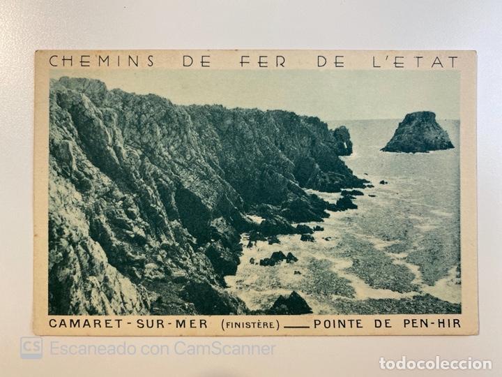 Postkarten: TARJETA POSTAL. FRANCIA. FINIST&Egrave;RE. CAMARET-SUR-MER. PONTE DE PEN-HIR.CHEMINS DE FER DE L'ETAT