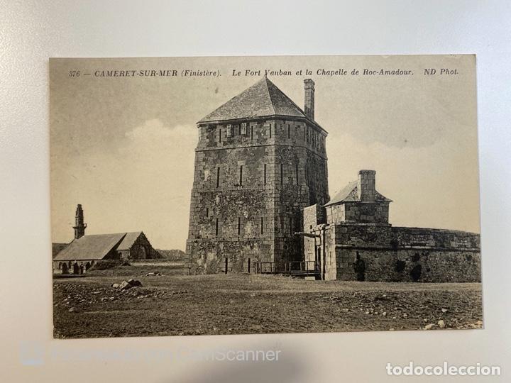 Postais: TARJETA POSTAL. FRANCIA. FINIST&Egrave;RE. CAMARET-SUR-MER. LE FORT VAUBAN ET CHAPELLE ROC-AMADOUR