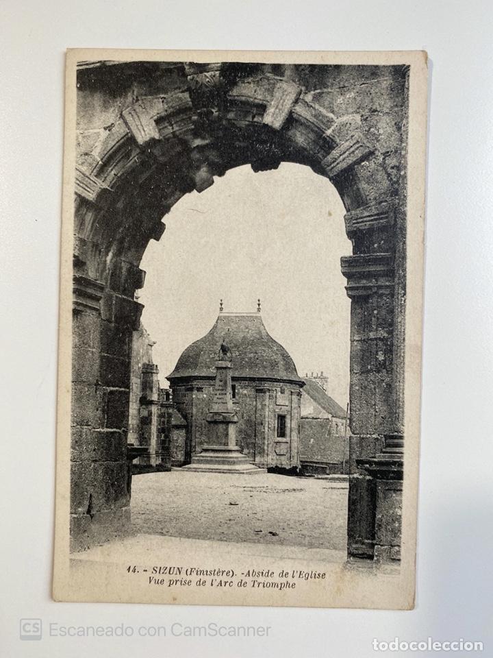 Postkarten: TARJETA POSTAL. FRANCIA. FINIST&Egrave;RE. SIZUN. ABSIDE DE L'&Eacute;GLISE. 44.- VUE PRISE DE L'ARC DE TRIOMPLHE