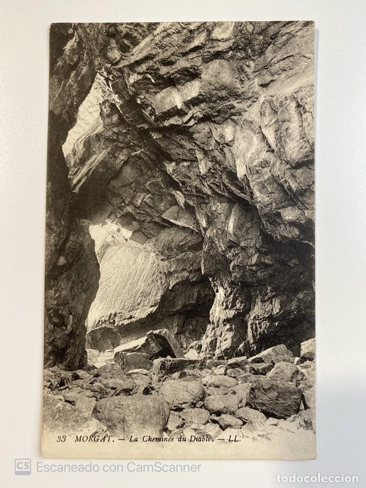 Postkarten: TARJETA POSTAL. FRANCIA. FINIST&Egrave;RE. MORGAT. 33.- LA CHEMIN&Eacute;E DU DIABLE.- LL.