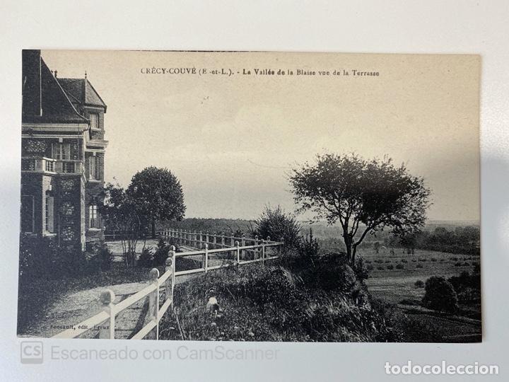 Postais: TARJETA POSTAL. FRANCIA. EURE-ET-LOIR. CR&Eacute;CY-COUV&Eacute;. LA VALL&Eacute;E DE LA BLAISE VUE DE LA TERRASSE