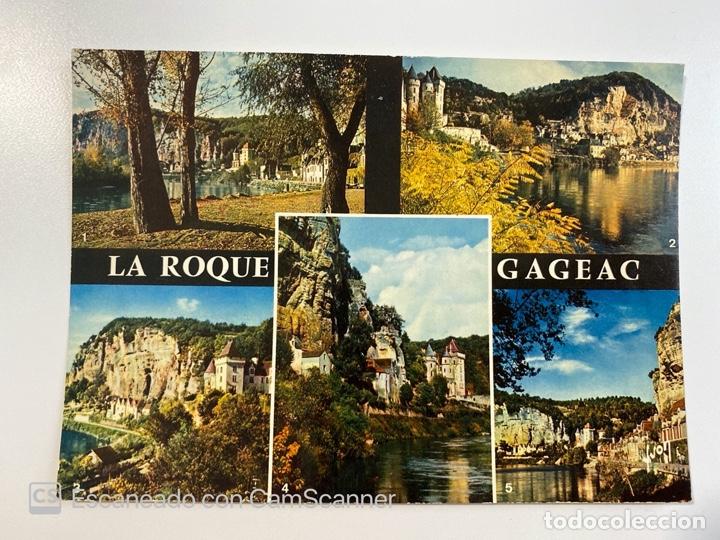 Cartes Postales: TARJETA POSTAL. FRANCIA. DORDOGNE. LA ROQUE-GAGEAC. 24.-VUES SUR LE VILLAGE, LE CH&Acirc;TEAU DE MALARTRIE