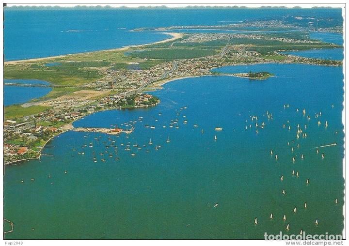 Cartoline: :::: C95 - POSTAL - NEWCASTLE - N. S. W. - VISTA AEREA DEL LAGO MACQUARIE - BELMONT