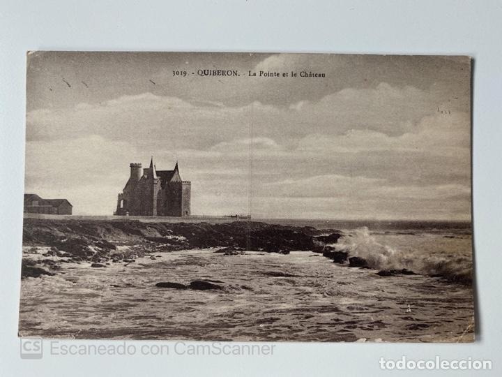 Postales: TARJETA POSTAL. FRANCIA. MORBIHAN. QUIBERON. LA POINTE ET LE CH&Acirc;TEAU