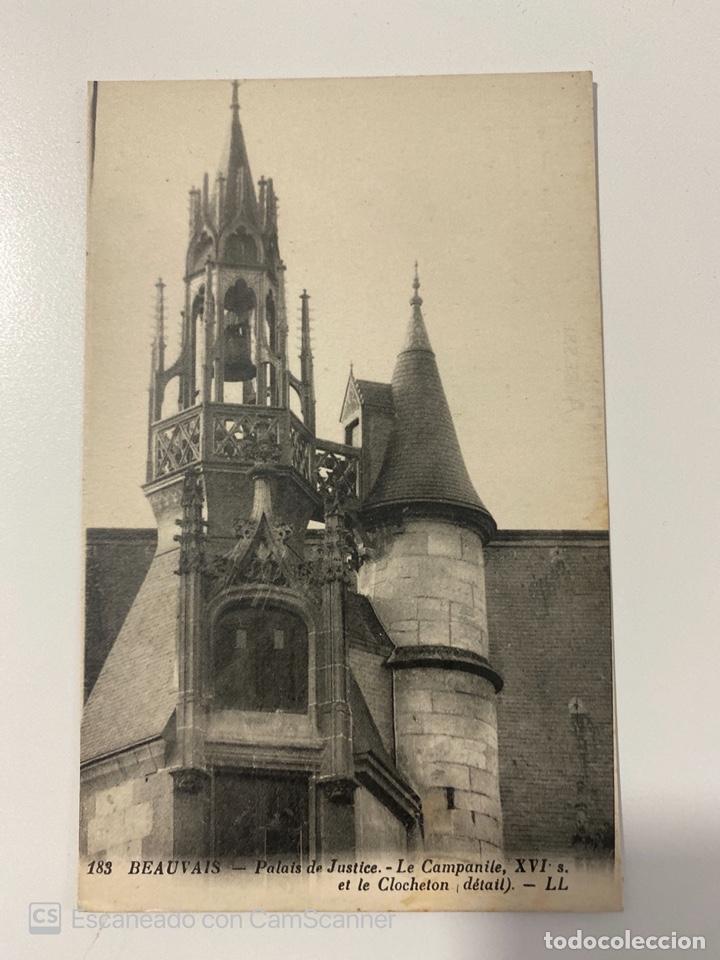 Cartoline: TARJETA POSTAL. FRANCIA. OISE. BEAUVAIS.PALAIS DE JUSTICE. LE CAMPANILLE ET LE CLOCHETON