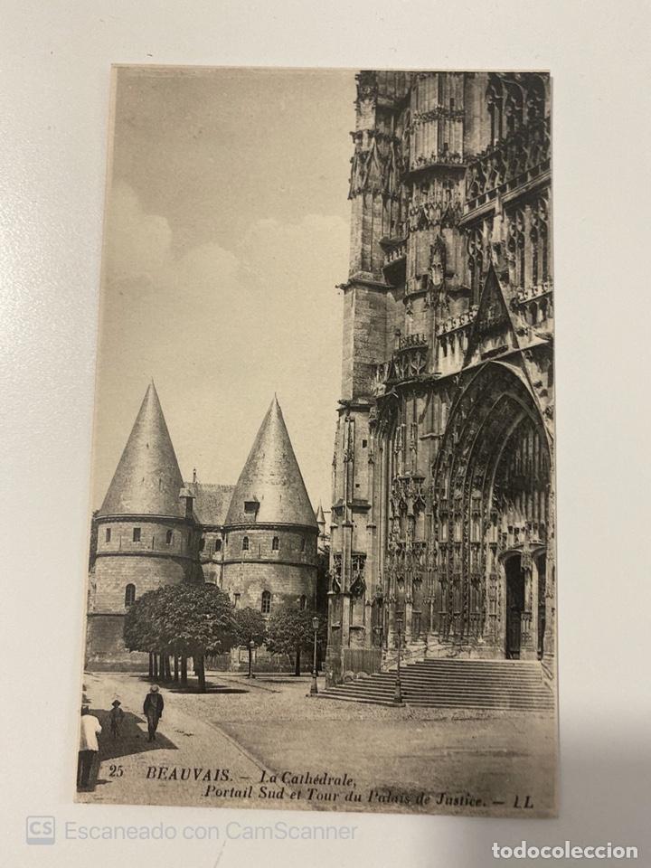 Postales: TARJETA POSTAL. FRANCIA. OISE. BEAUVAIS. LE CATH&Eacute;DRALE. PORTAIL SUD ET TOUR DU PALAIS JUSTICE