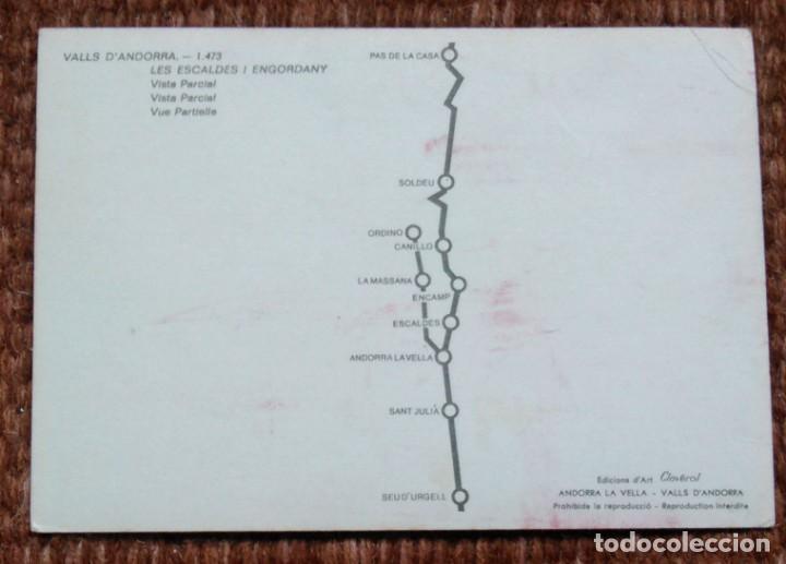 Postales: ANDORRA - LES ESCALDES - Foto 2