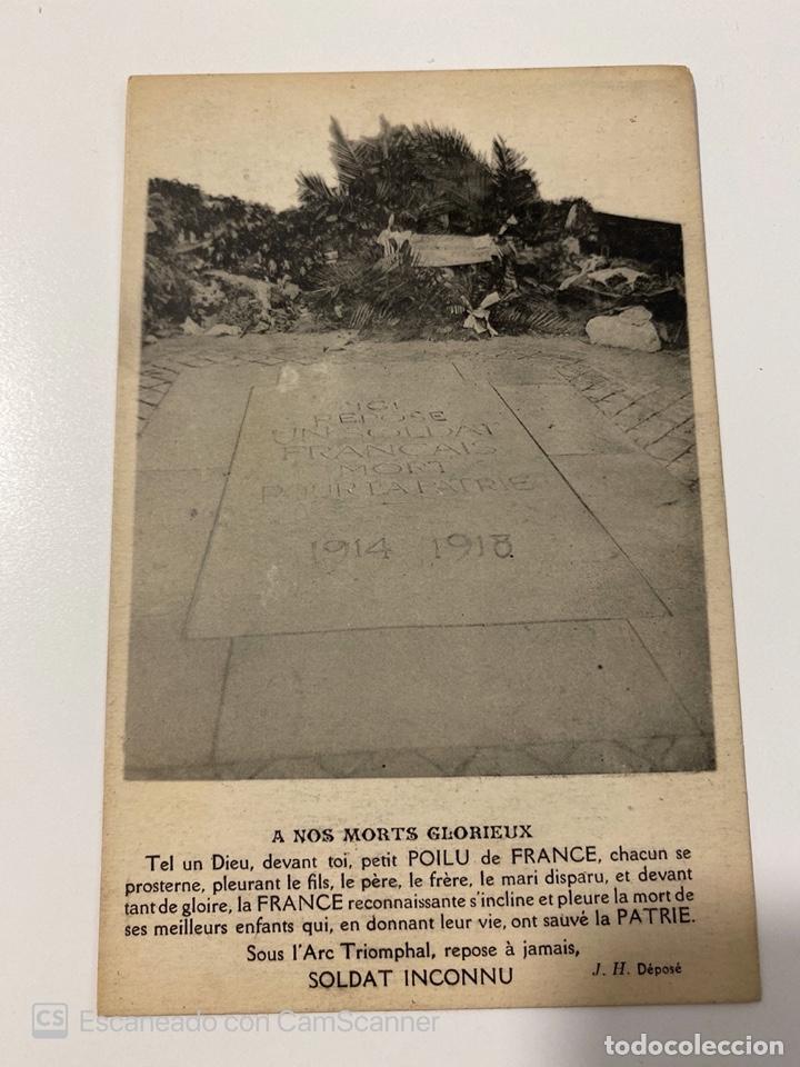 Postcards: TARJETA POSTAL. FRANCIA. MONUMENTS A NOS MORTS GLORIEUX. J.H. DEPOS&Eacute;-