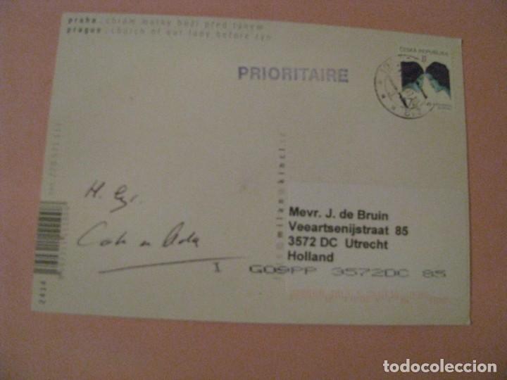 Postales: POSTAL DE REP. CHECA. PRAGA. CIRCULADA 2008. - Foto 2