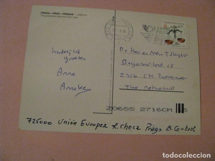 Postales: POSTAL DE REP. CHECA. PRAGA. CIRCULADA 2004. - Foto 2