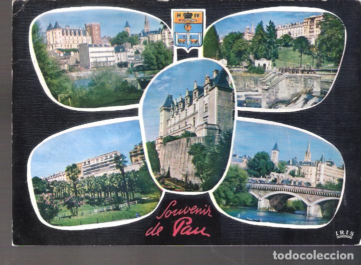 Cartoline: Souvenir de Pau. Le gave el le Ch&acirc;teau. Henri IV.. France. Francia.