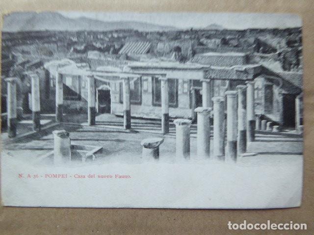Postales: POSTAL - CARTOLINA - POSTCARD. POMPEYA - POMPEI. N. A 36. CASA DEL NUEVO FAUNO. DORSO SIN DIVIDIR