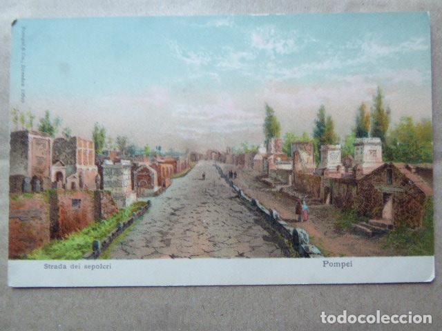 Postales: POSTAL - CARTOLINA - POSTCARD. POMPEYA - POMPEI. STRADA DEI SEPOLCRI. DORSO SIN DIVIDIR. ESCRITA.