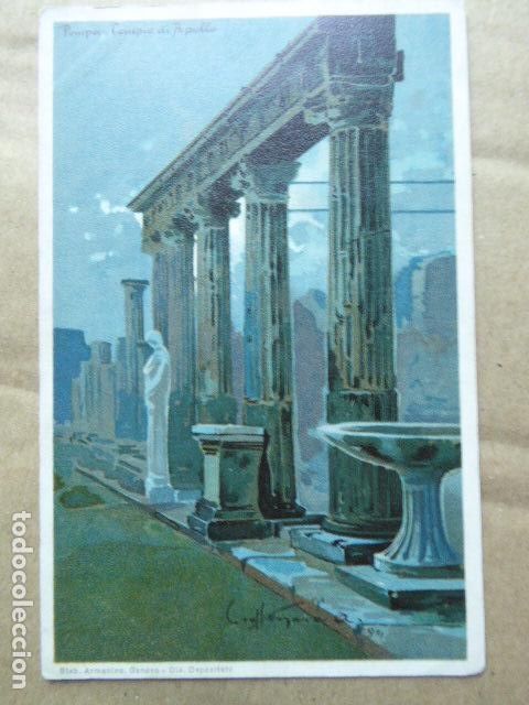 Postales: POSTAL - CARTOLINA - POSTCARD. POMPEYA - POMPEI. TEMPIO DE APOLLO. DORSO SIN DIVIDIR.