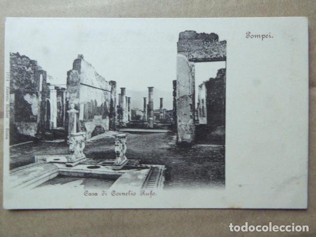 Postales: POSTAL - CARTOLINA - POSTCARD. POMPEYA - POMPEI. CASA DE CORNELIO RUFO. DORSO SIN DIVIDIR.
