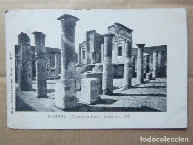 Postales: POSTAL - CARTOLINA - POSTCARD. POMPEYA - POMPEI. TEMPIO DE ISIDE. DORSO SIN DIVIDIR.