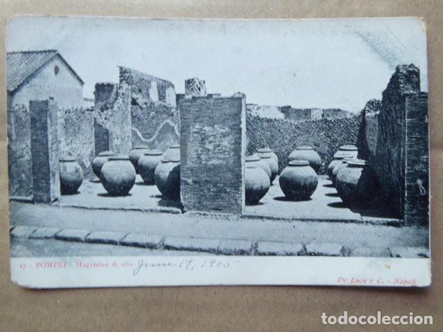 Postales: POSTAL - CARTOLINA - POSTCARD. POMPEYA - POMPEI. MAGAZZINO DI OLIO. N&ordm; 17. DORSO SIN DIVIDIR.