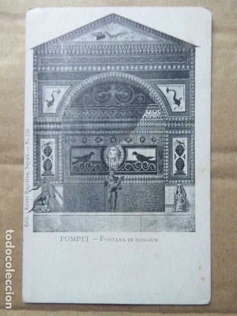 Postales: POSTAL - CARTOLINA - POSTCARD. POMPEYA - POMPEI. FONTANA IN MOSAICO. DORSO SIN DIVIDIR.