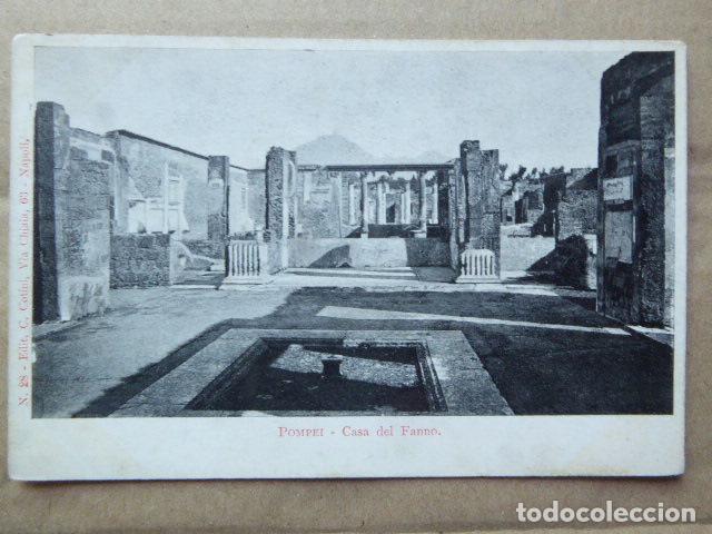 Postales: POSTAL - CARTOLINA - POSTCARD. POMPEYA - POMPEI. CASA DEL FAUNO. DORSO SIN DIVIDIR.