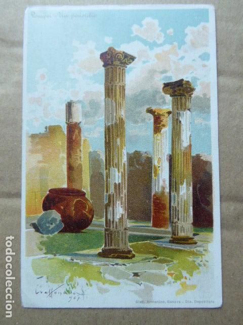 Postales: POSTAL - CARTOLINA - POSTCARD. POMPEYA - POMPEI. UN PERISTILIO. DORSO SIN DIVIDIR.