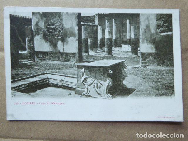Postales: POSTAL - CARTOLINA - POSTCARD. POMPEYA - POMPEI. CASA DI MELEAGRO. DORSO SIN DIVIDIR.
