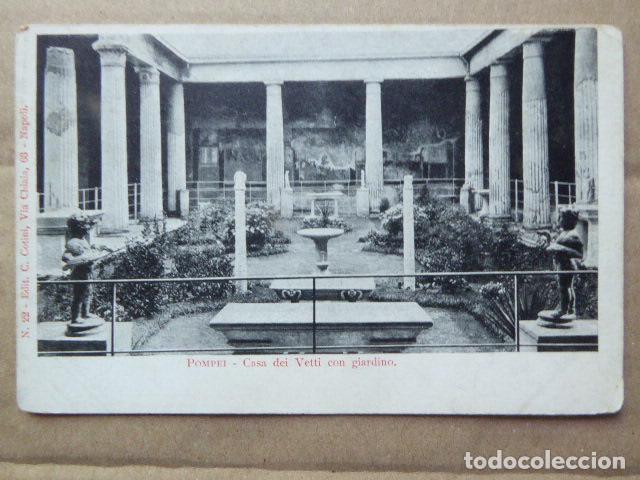 Postales: POSTAL - CARTOLINA - POSTCARD. POMPEYA - POMPEI. CASA DI VETTI. DORSO SIN DIVIDIR