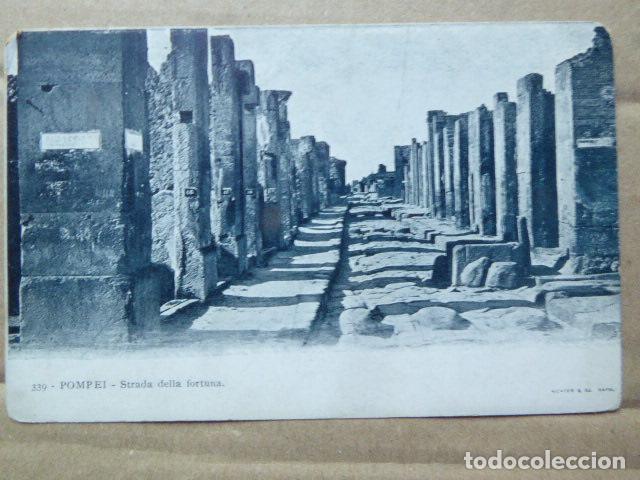 Postales: POSTAL - CARTOLINA - POSTCARD. POMPEYA - POMPEI. STRADA DELLA FORTUNA. DORSO SIN DIVIDIR