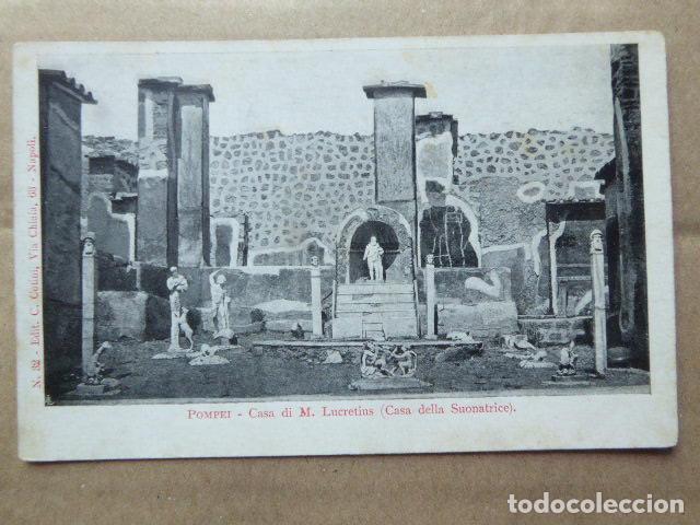 Postales: POSTAL - CARTOLINA - POSTCARD. POMPEYA - POMPEI. CASA DI M. LUCRETIUS. DORSO SIN DIVIDIR