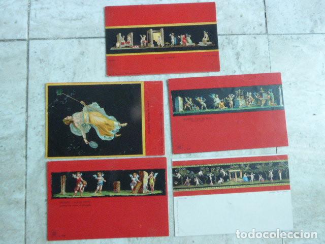 Postales: LOTE DE 5 POSTALES - CARTOLINAS - POSTCARDS. POMPEYA - POMPEI.
