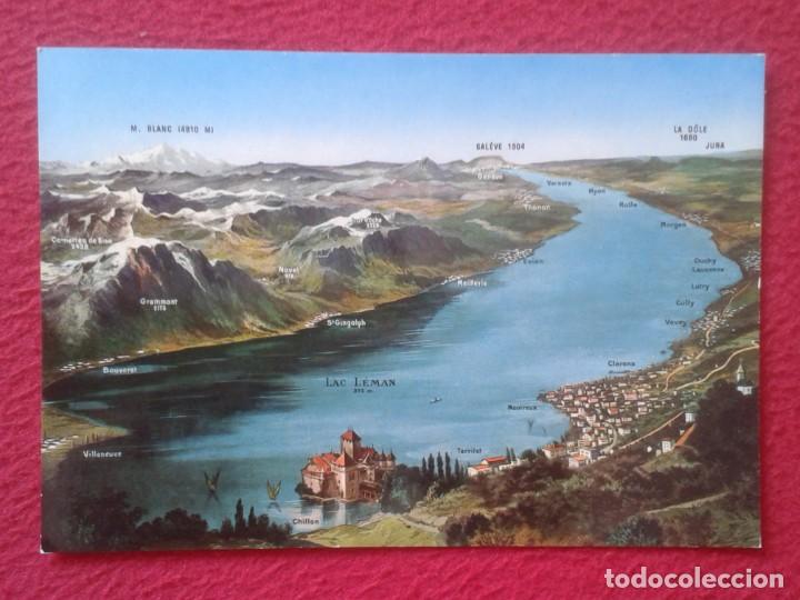 Postales: POST CARD SUIZA SUISSE SWITZERLAND SCHWEIZ LAGO L&Eacute;MAN LAKE LAC DE GINEBRA OF GENEVA GENEVE VER FOTO.