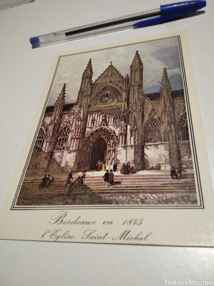 Postales: Bordeaux en 1845 iglesia - Foto 1