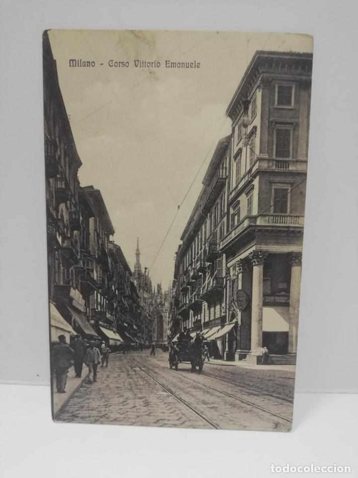 Postais: TARJETA POSTAL. ITALIA. MILAN. CORSO VITTORIO ENMANUELE.