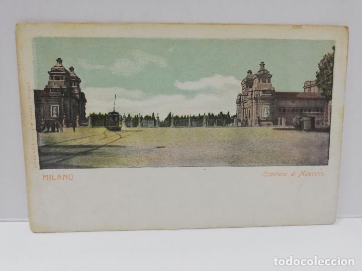 Postais: TARJETA POSTAL. ITALIA. MILAN. CIMITERO DI MUSOCCO.